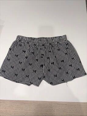 Women's Black & White Gingham Bermuda Shorts